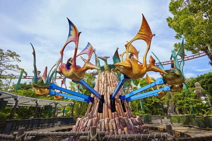Dino-Soarin’ ride at Universal Studios Singapore