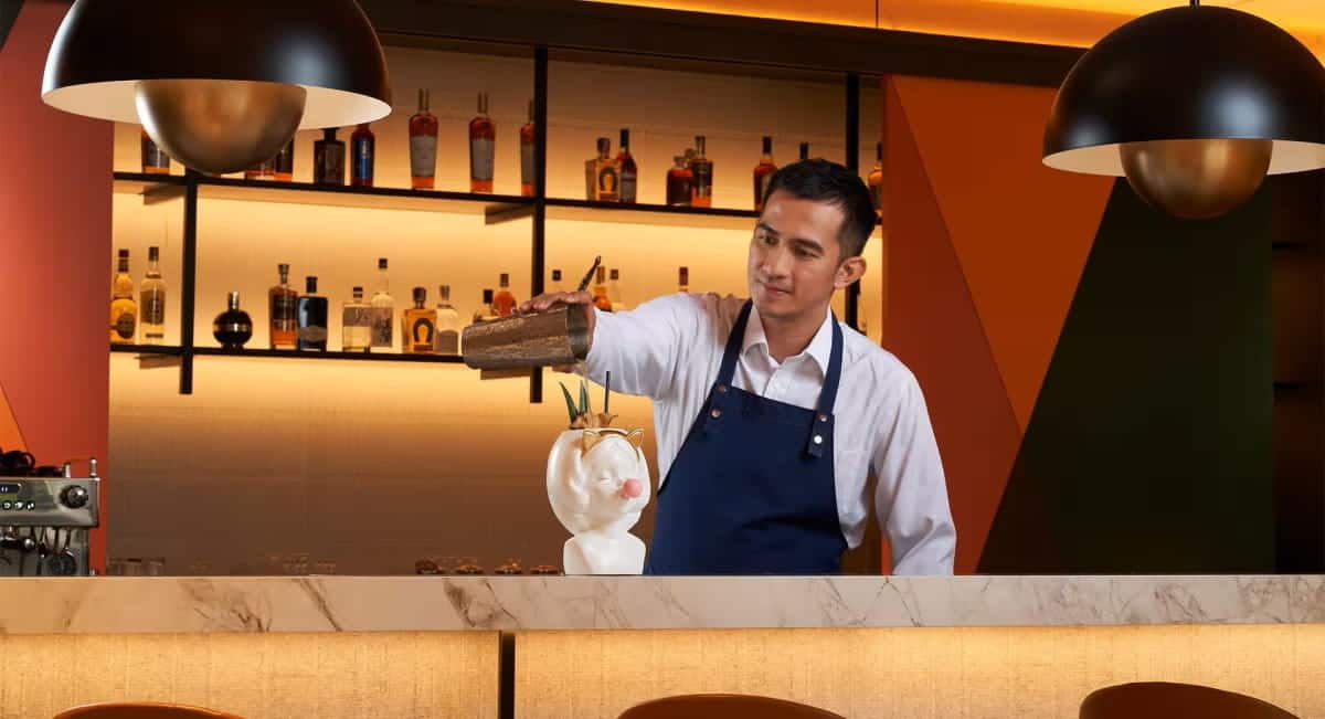 Bartender at Ora Lounge