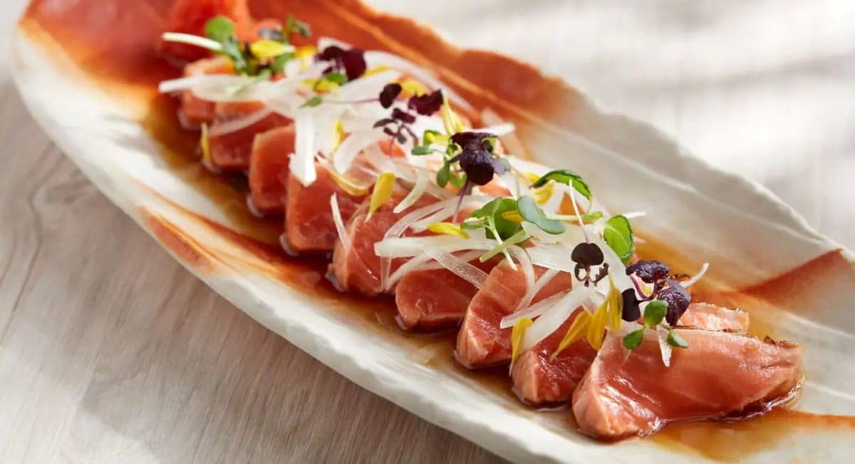 Salmon Wara Tataki at KA-MON Japanese Restaurant