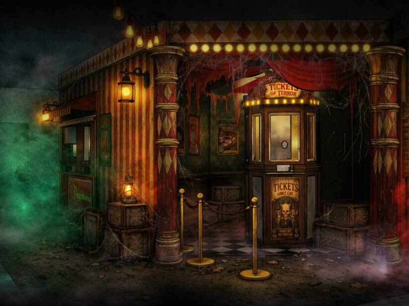 Chatterbox Charlie returns from The FEARground, but this year he has a haunted house of his own at Halloween Horror Nights 14.