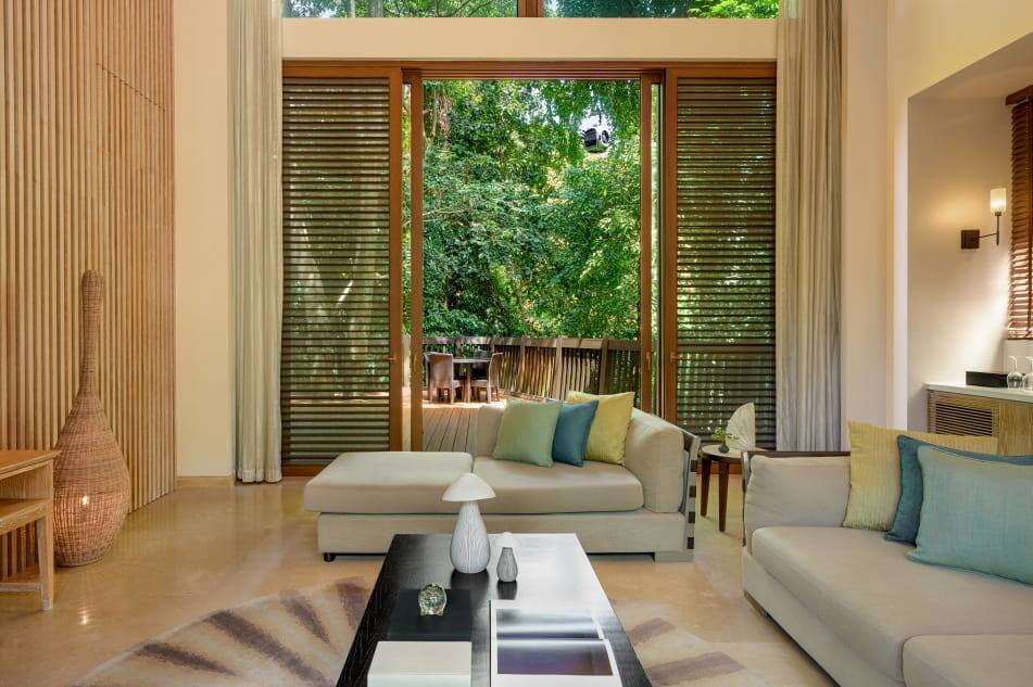 Grand living room at Equarius TreeTop Lofts, Sentosa