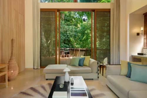 Grand living room at Equarius TreeTop Lofts, Sentosa