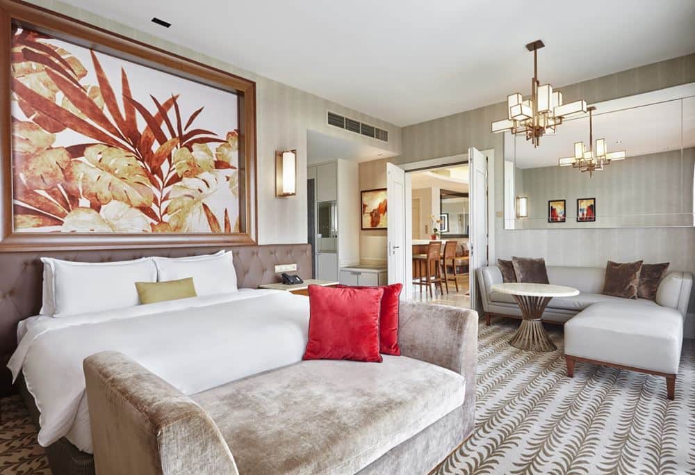 Deluxe Suite bedroom at Equarius Hotel, Resorts World Sentosa