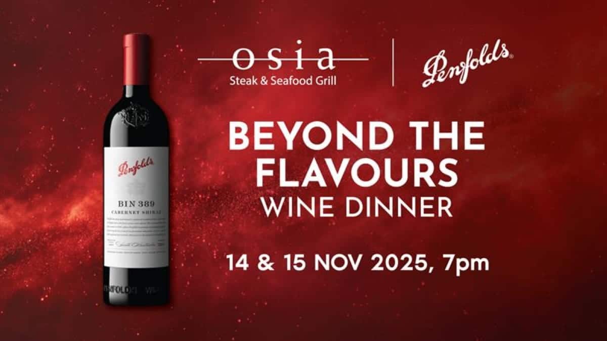 Beyond the flavours: Osia 4 course wine dinner