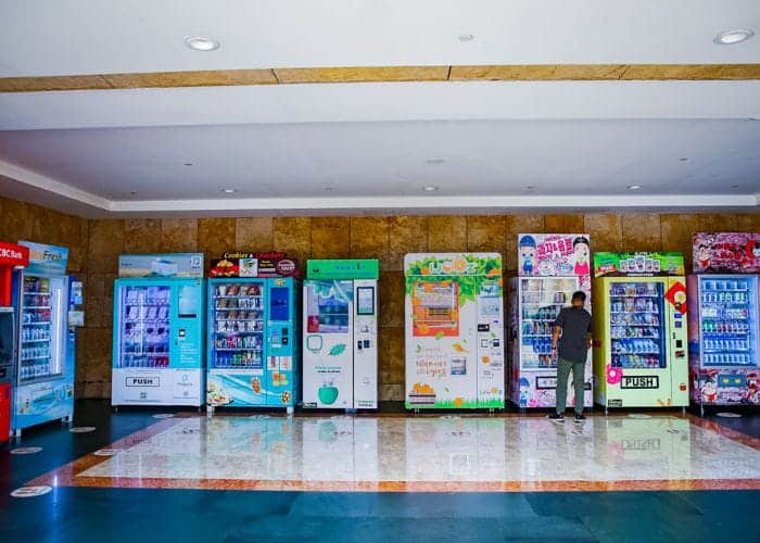 Section of vending machines at RWS
