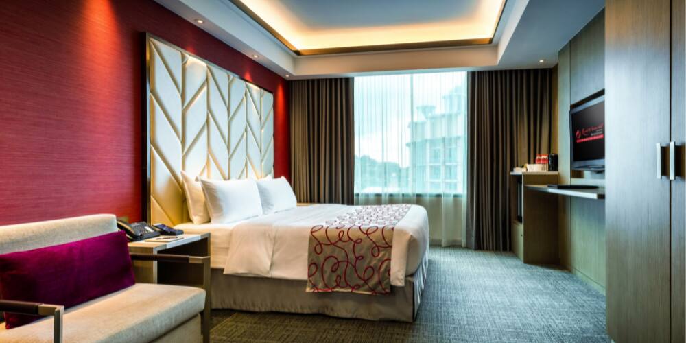 Hotel room at Hotel Michael, Resorts World Sentosa