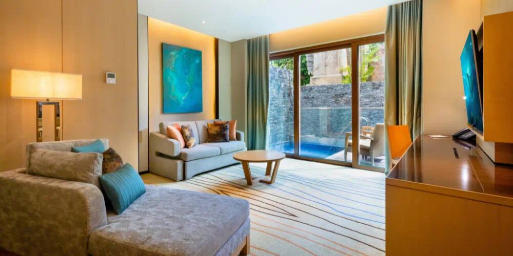 Hotel room at Equarius Ocean Suites, Resorts World Sentosa