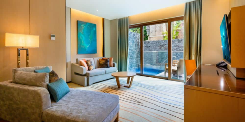 Hotel room at Equarius Ocean Suites, Resorts World Sentosa