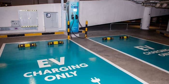 EV Fast Charging stations at Resorts World Sentosa
