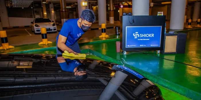 Shiokr Waterless Car Wash service at Resorts World Sentosa