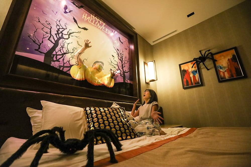 Halloween-themed room at Equarius Hotel Sentosa