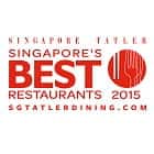 Singapore Tatler 杂志2015年度“新加坡最佳餐厅”
