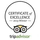 TripAdvisor - 2015 Certificate of Excellence