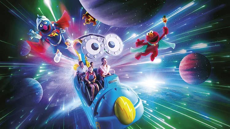 Sesame Street Spaghetti Space Chase - Universal Studios Singapore at Universal Studios Singapore