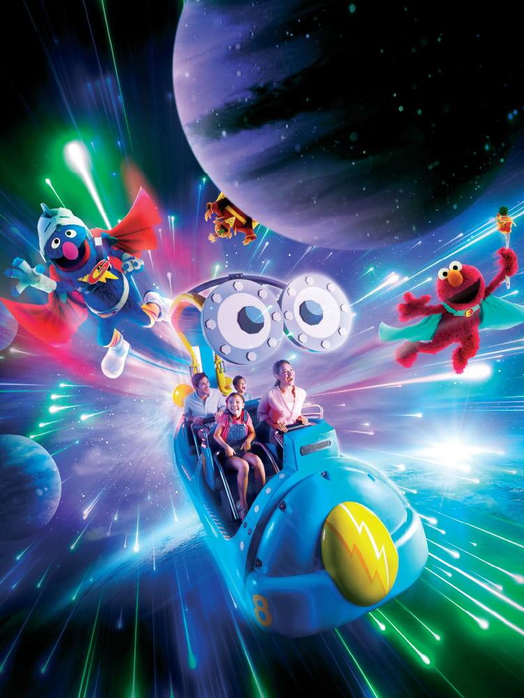 Sesame Street Spaghetti Space Chase - Universal Studios Singapore