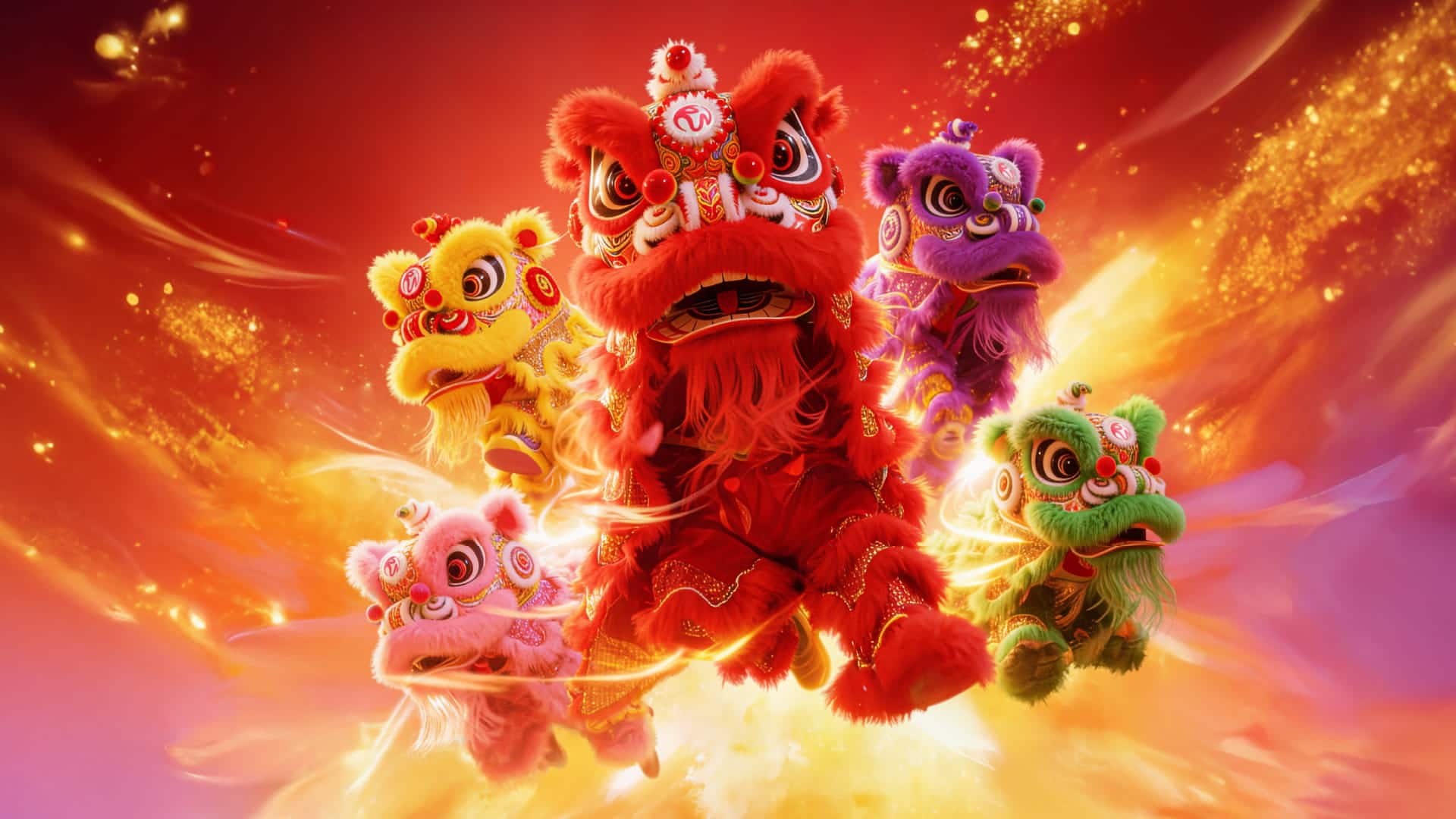 Resorts World Sentosa - Auspicious Lions