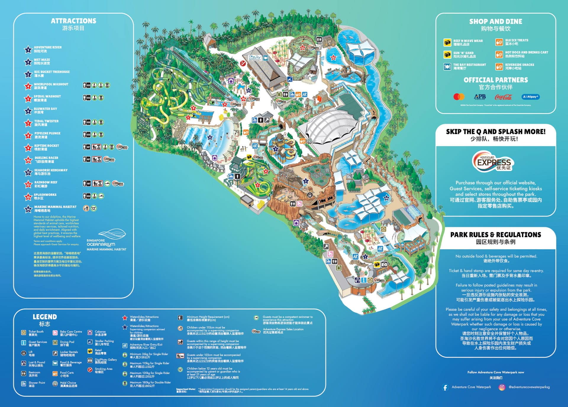Adventure Cove Waterpark Map