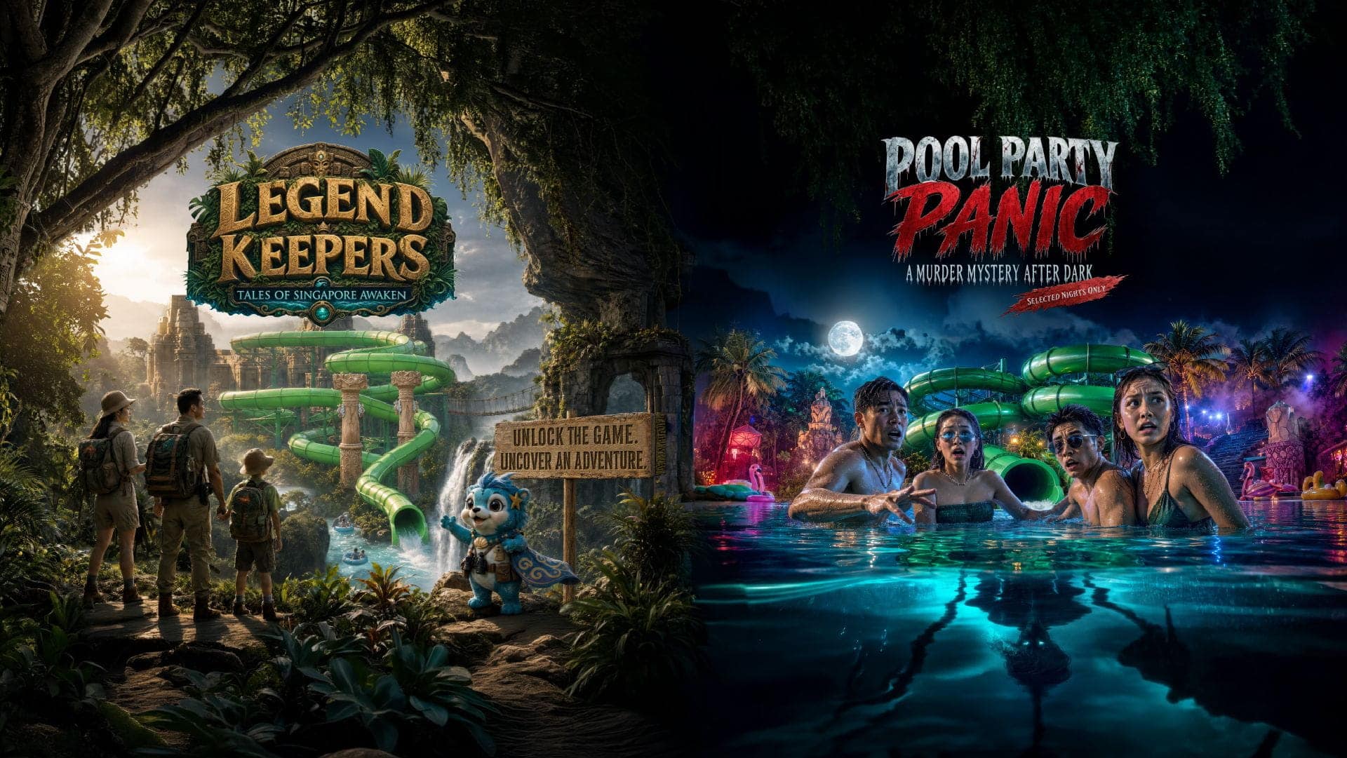 Resorts_World_Sentosa_Adventure_Cove_Waterpark_Halloween_Legend_Keeper_Pool_Party_Panic