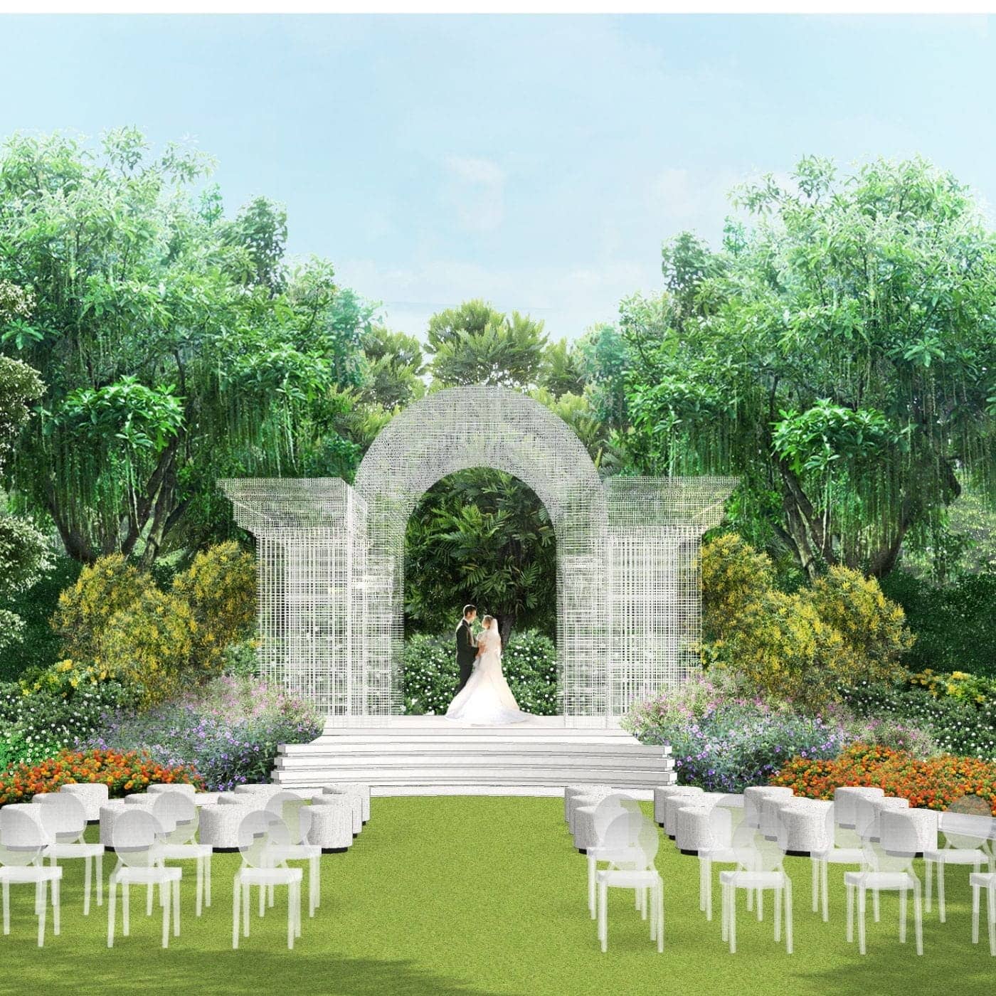 Hotel-The-Laurus-Events-Acacia Courtyard Grid