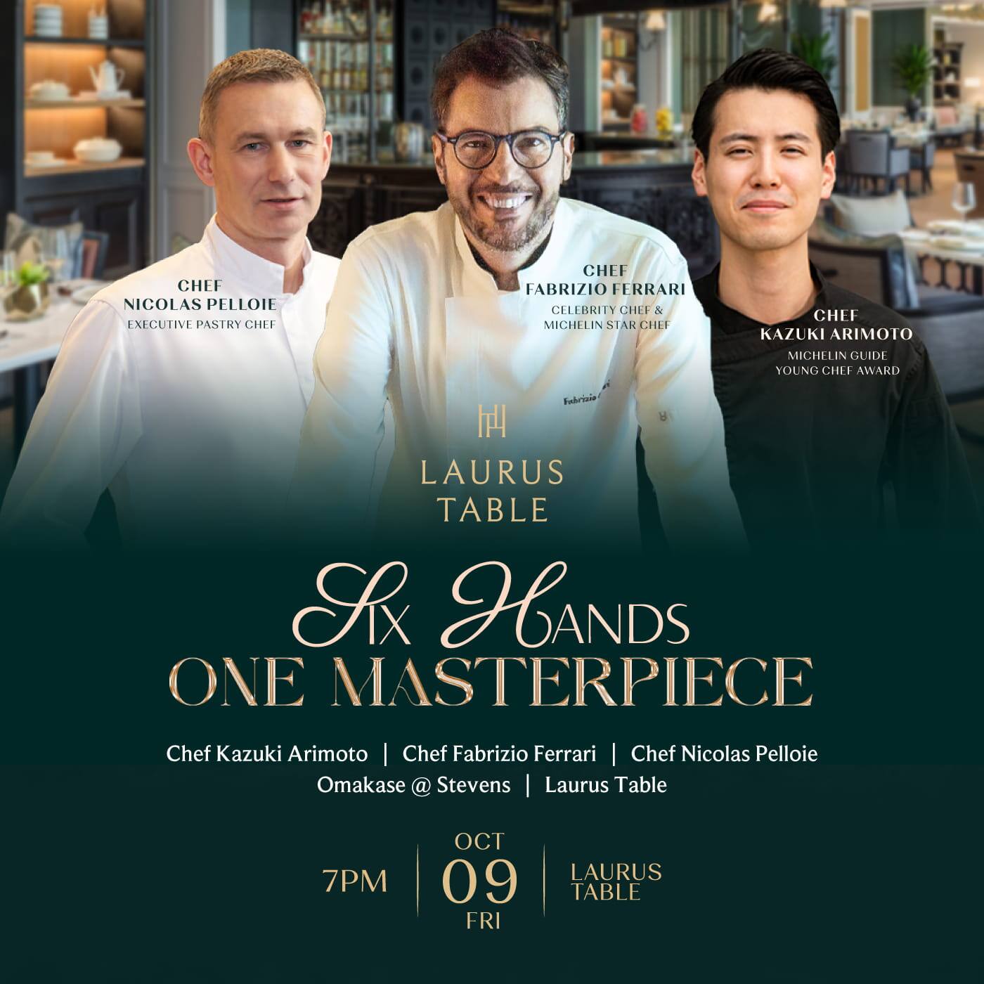 6 Hands Dinner at the Laurus Table