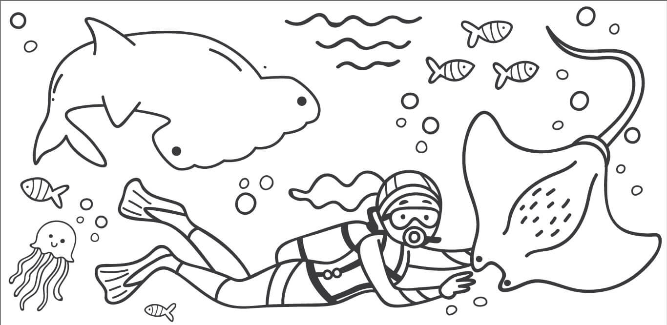 SEA Aquarium Fun Academy Coloring 1366x666 SEA Aquarium Fun Academy Coloring 1366x666